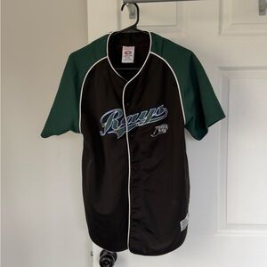 Tampa Bay Rays Black and Green Men's Jersey
